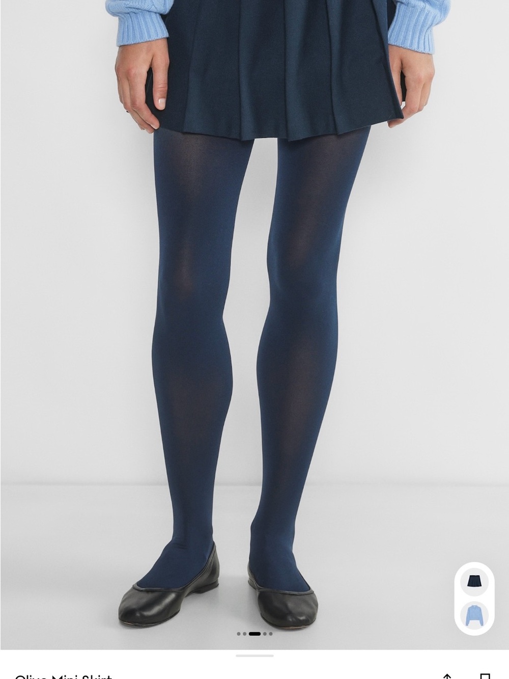 Sunday Best Black Pleated Mini Skirt